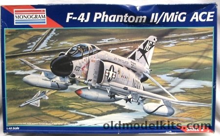 Monogram 1/48 F-4J Phantom II MIG ACE - Cunningham and Driscoll Markings, 85-5813 plastic model kit